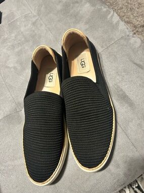 UGG Black Slip-On Casual Sneakers